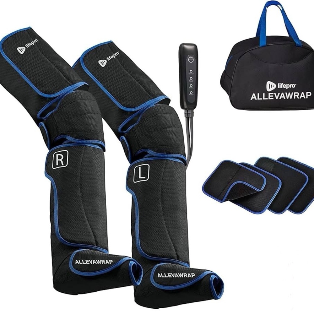 LifePro AllevaWrap Air Compression Leg Massager with Heat